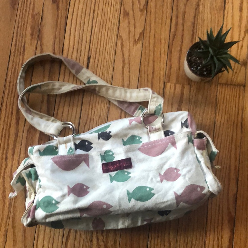 Bungalow 360 bag with fish print
